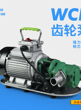 220V380V伏WCB齿轮油泵液压油机油不锈钢稠机油柴汽油自吸齿轮泵