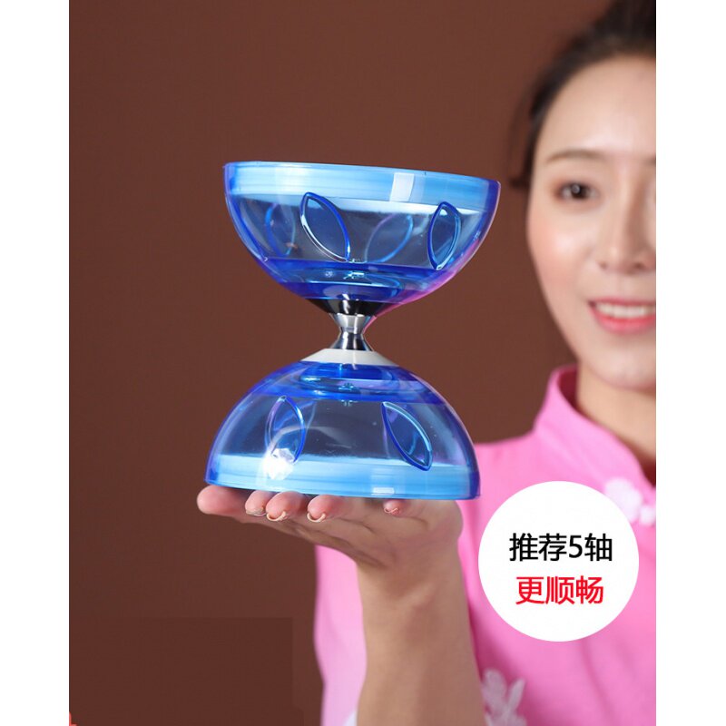 空竹专卖双头三五轴承小学生儿童初学者老人健身抖杆发光扯铃大全