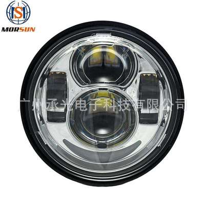 5寸哈雷大灯戴维森肥霸前大灯LED前照灯哈雷改装大灯