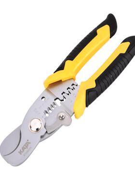 锴达KATA电缆剪7英寸多功能剪线钳剥线钳电工钳压线钳KT28103