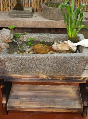 水磨坊中式貔貅招财流水摆件循环水客厅玄关茶室桌面装饰造景鱼缸