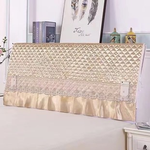 木头硬板床头套罩软包靠垫1米5防尘罩床头罩2022年新款高档高级感