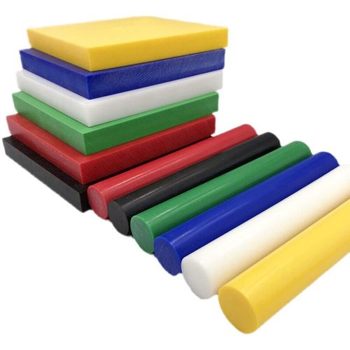 米黄色pom板材彩色耐磨滑块实心棒零切来图加工彩色黄/红/蓝/绿