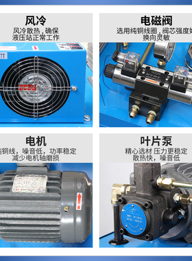 数控机床车床液压站液压卡盘液压系统VP变量叶片泵7MPA液压泵站