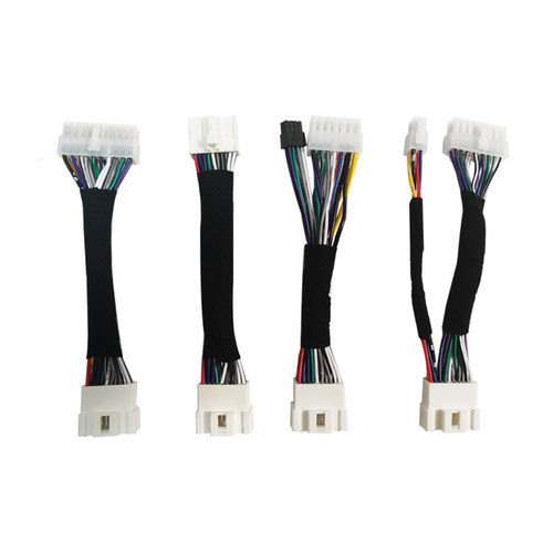 订做汽车DSP功放专用线束通用DSP转接不同接头定义延长电阻公母线