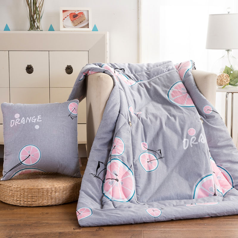 纯棉抱枕被子两用靠垫靠枕头午休汽车载空调被加厚全棉多功能个性