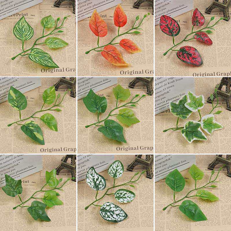玫瑰叶葡萄叶手工叶子材料花环插花配饰家居装饰婚庆布植物墙配草