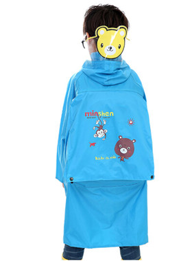 儿童雨衣男童女童宝宝上学雨衣雨裤套装小学生中学生雨披带书包位