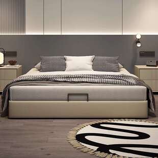 无床头床储物收纳高箱带抽屉榻榻米小户型省空间双人床架