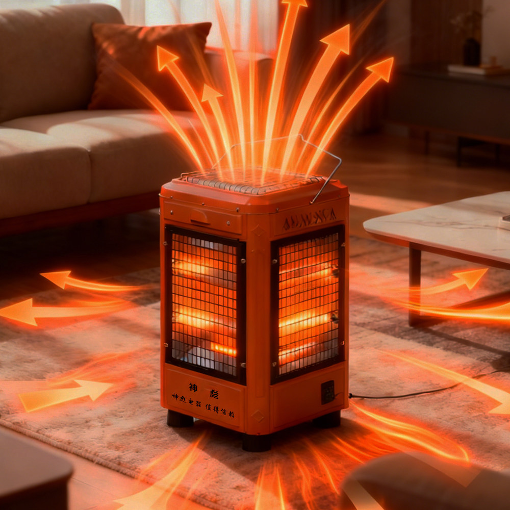 神彪新款家用五面取暖器电暖器多功能烤火炉省电节能小太阳取暖器,生活电器,烤火炉取暖器,淘宝优惠券,粉丝福利购,淘宝优惠卷