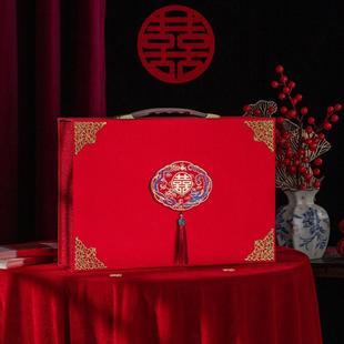 彩礼钱盒子订婚礼金箱结婚现金聘金聘礼盒提亲红包压钱箱直销龙凤