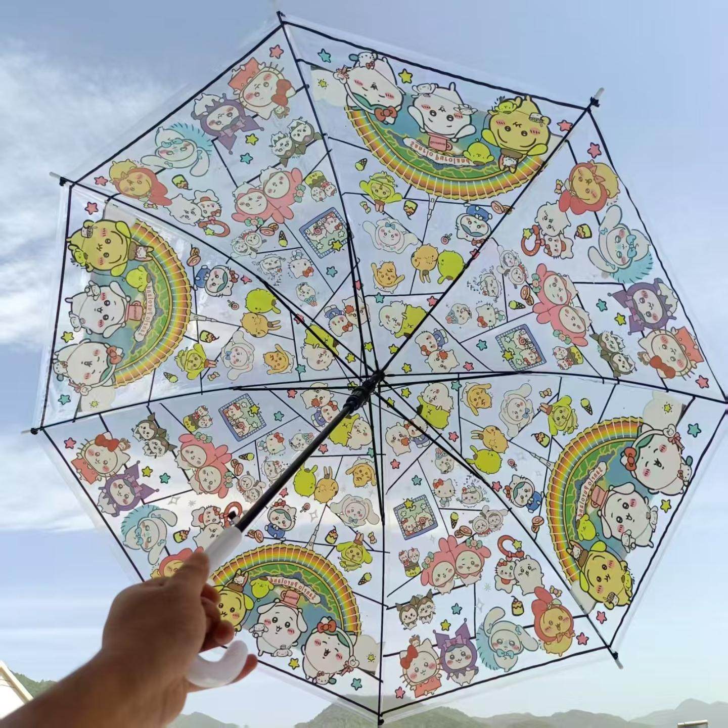 chiikawa雨伞透明日系可爱卡通学生折叠成人女儿童吉伊卡哇全自动,婴童用品,儿童雨伞/防晒伞,淘宝优惠券,粉丝福利购,淘宝优惠卷