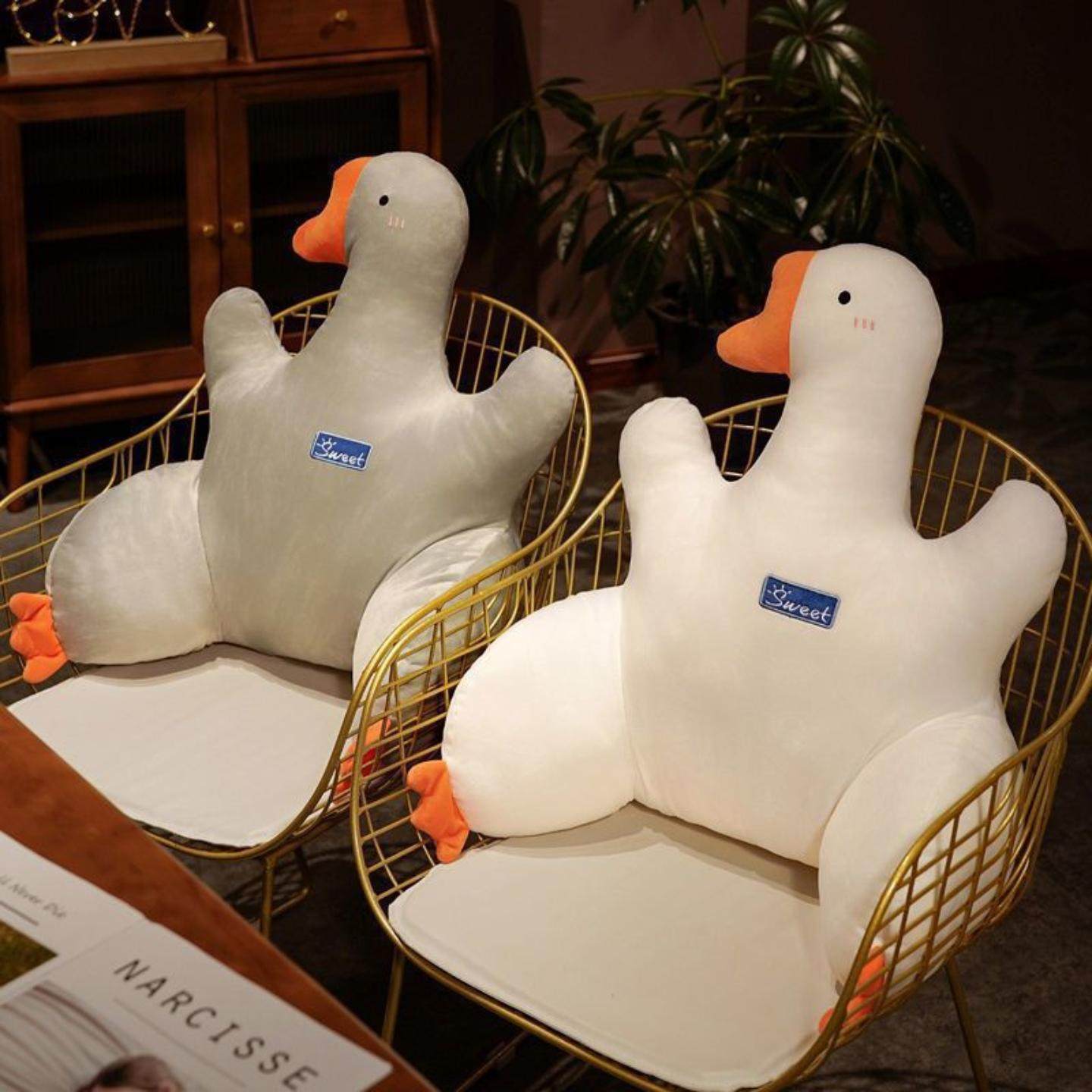 大白鹅靠垫办公室座椅腰靠护腰久坐腰枕靠背垫汽车座椅靠枕垫,居家日用,护膝/护腰/护肩/护颈,淘宝优惠券,粉丝福利购,淘宝优惠卷