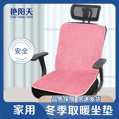艳阳天加热垫电热坐垫一体加热不可拆坐垫暖背臀靠背电暖垫专属H