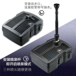 森森锦鲤鱼池内置杀菌灯过滤器喷泉泵造景用小水池过滤设备净化水