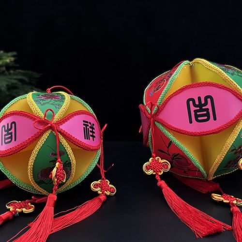 绣蕴坊广西靖西 绣蕴坊绣球 手工绣球灯 舞蹈绣球