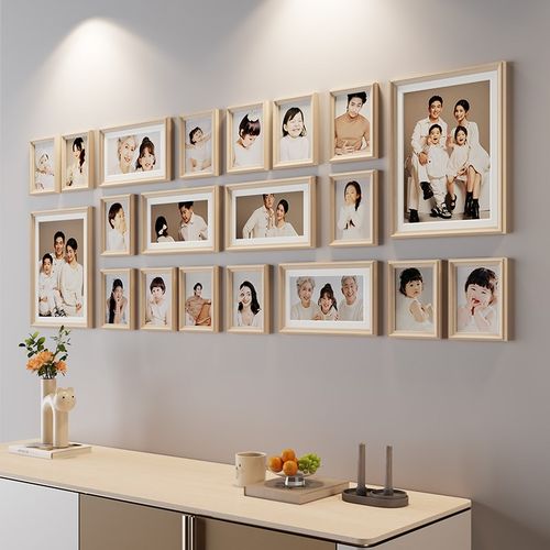 照片墙高级感客厅diy装饰创意家庭免打孔相册墙大相框墙组合挂墙