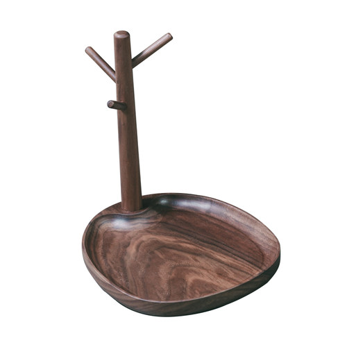 梵瀚门口钥匙收纳盒摆件桌面玄关鞋柜置物架实木进门挂口罩钥匙架