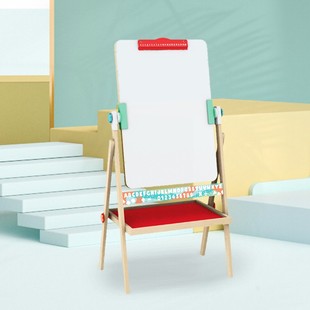 无框双面画架折叠画板3 6岁写字板男女孩黑白板儿童家用教学