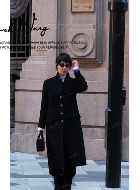 KOKO WANG【红标系列】秋冬轻奢羊绒羊毛混纺风衣外套  X7485J19W