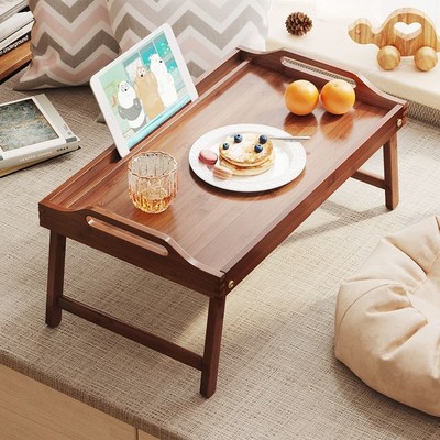 小桌子阳台小型创意炕桌吃饭农村小圆桌卧室坐地毯上的小桌子折叠