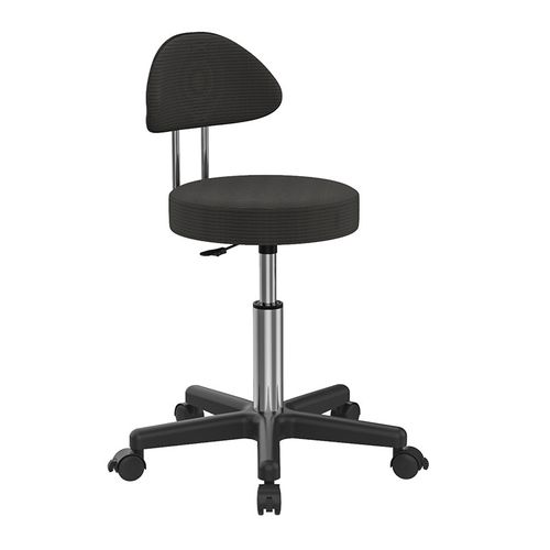 美容凳子滑轮靠背透气舒适椅美发美甲理发店凳大工椅旋转升降圆凳