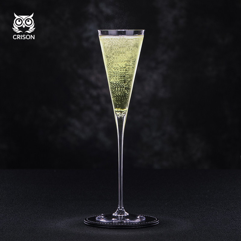 CP8203 CRISON无铅水晶玻璃香槟酒杯子 高脚气泡酒杯调酒鸡尾酒杯