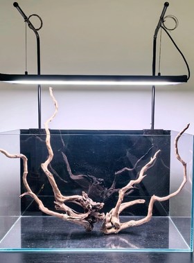 水草灯鱼缸灯筒灯吊架L型单臂支架可夹玻璃吊线灯盘灯架子T1灯架