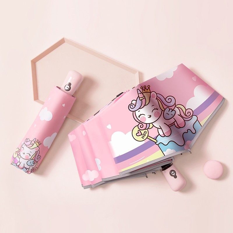 儿童雨伞女孩小学生男女童上学专用全自动晴雨两用折叠收缩儿童伞,居家日用,伞,淘宝优惠券,粉丝福利购,淘宝优惠卷