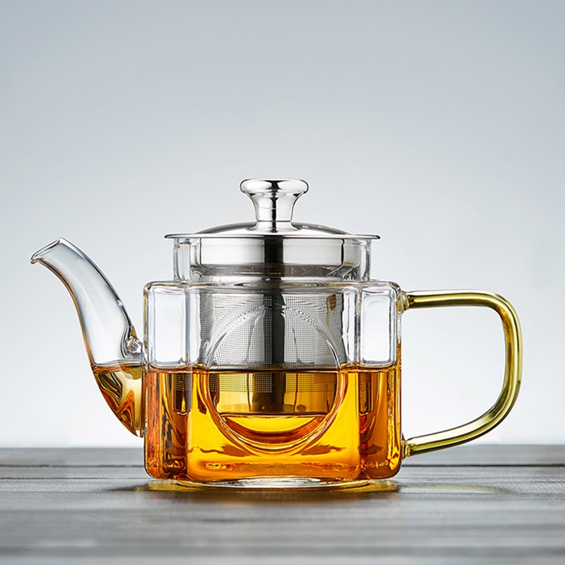 玻璃茶壶耐高温加厚单壶茶水分离家用花茶壶小泡茶壶功夫茶具套装