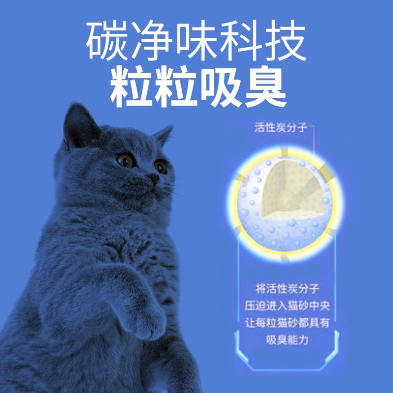 EverClean猫砂25磅2箱吸附异味抑菌结团不散宠物猫咪用品猫砂