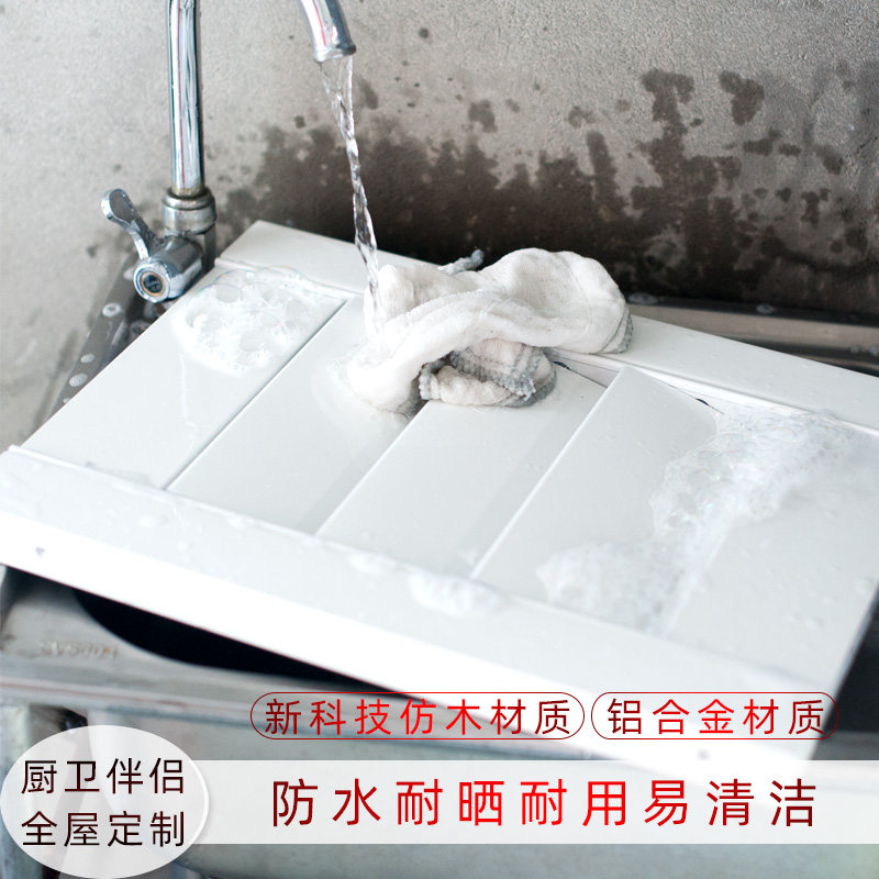 透气窗百叶窗推拉门PVC实木铝合金阳台客厅隔断帘通风窗百页折叠