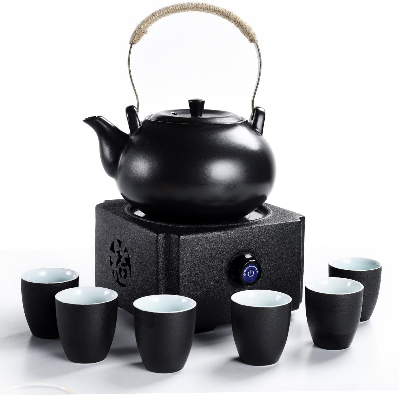 中式煮茶电陶炉煮酒器电温酒器加热烫酒壶家用白黄酒杯酒具套装