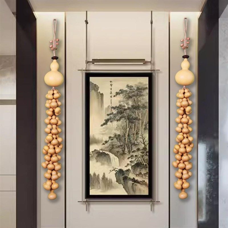 真葫芦壁挂多子多福福禄吉祥壁饰玄关门庭阳台墙上挂饰装饰品送礼