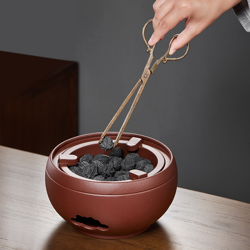 紫砂炭炉冬边围炉煮茶壶套装木炭烤火炉室内老打式天炉风炉碳烤炉