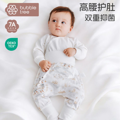 bubbletree婴儿高腰护肚打底裤子