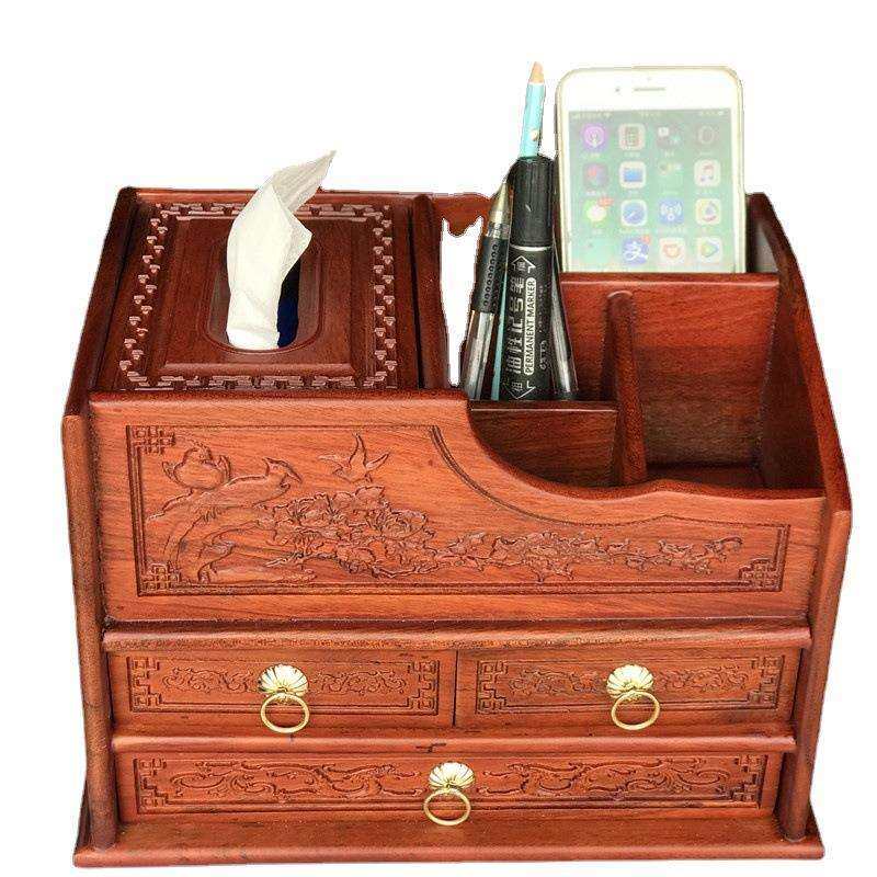 花梨木桌面收纳盒 多功能抽纸盒抽屉扣盖多格收纳盒四面雕刻,玩具/童车/益智/积木/模型,毛绒/玩偶/公仔/布艺类玩具,淘宝优惠券,粉丝福利购,淘宝优惠卷