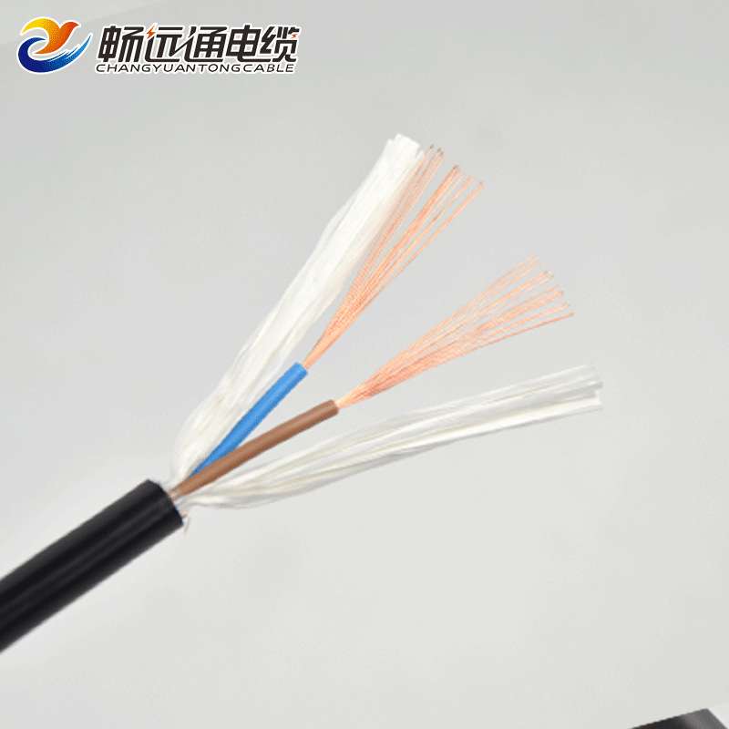 国标信号电线电缆厂家 RVVP2*0.5平方 带铜网屏蔽抗干扰控制线