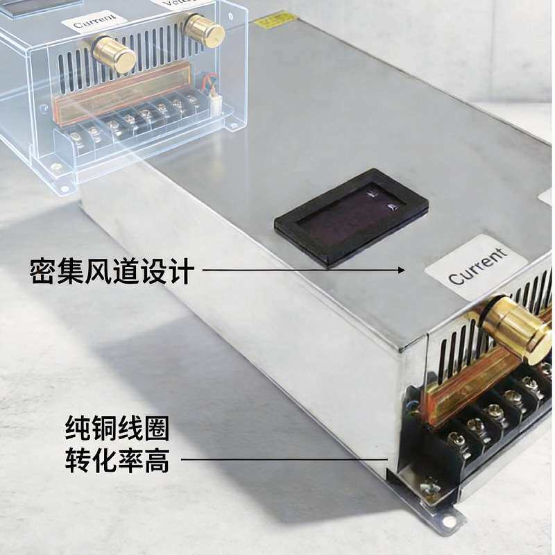 大功率直流电源1200W工业监控DC60V20a可调开关电源48V带显示屏