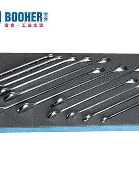 Booher宝合手动工具12件套两用扳手组套BH1803006 机修汽修工具组