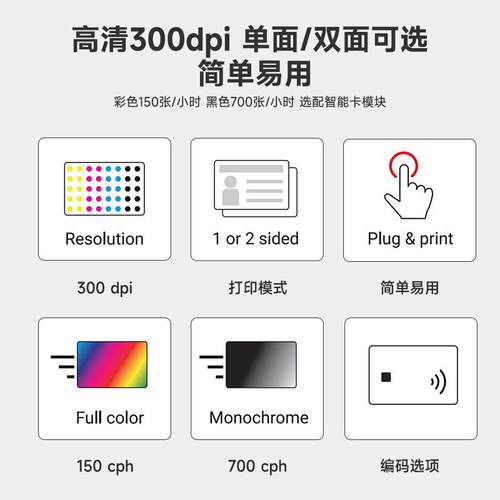 Matica玛迪卡MC110证卡打印机PCV卡IC卡工作证制卡机