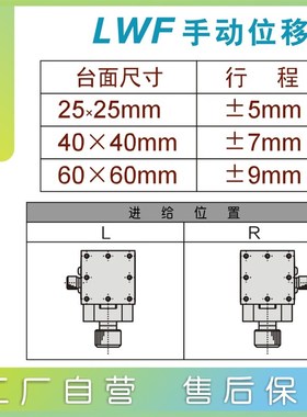研拓精密燕尾槽式手动位移台XFES/XYFES25/40/60位移滑台