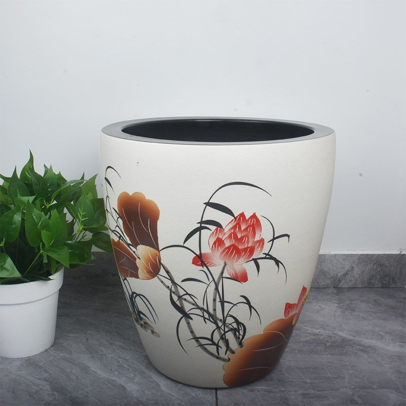 加高陶瓷大缸古法鱼缸客厅阳台落地花盆庭院老式水缸睡碗莲荷花缸,宠物/宠物食品及用品,底柜/落地缸,淘宝优惠券,粉丝福利购,淘宝优惠卷