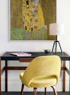 吻 克里姆特 Klimt 浪漫经典人像油画金色 旁白VoiceOver装饰画