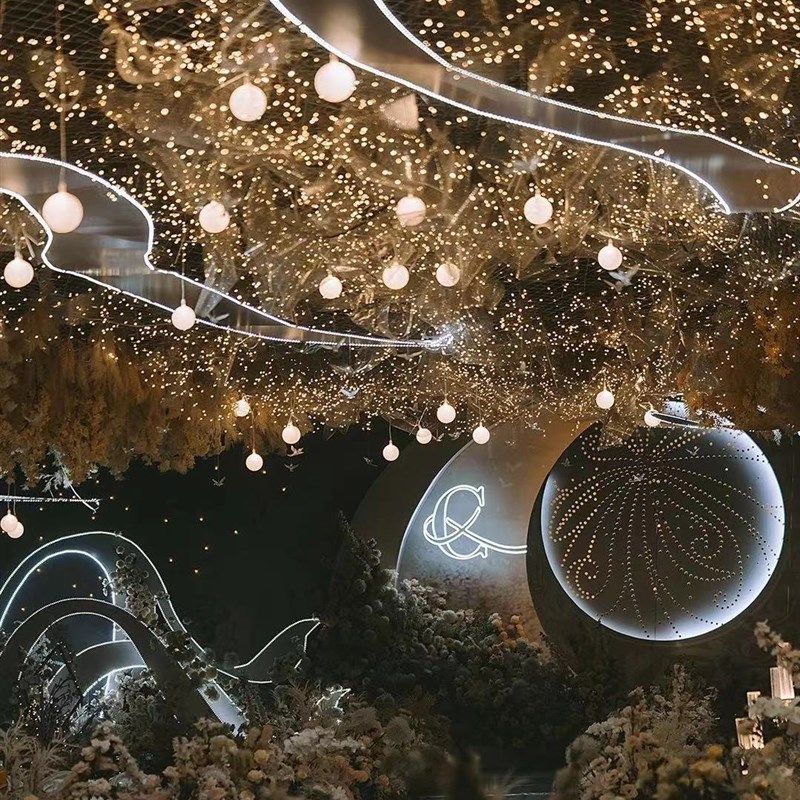 婚庆道具奶白圆球吊灯龙珠球形挂灯婚礼现场吊顶装饰气球发光烟花,节庆用品/礼品,路引,淘宝优惠券,粉丝福利购,淘宝优惠卷