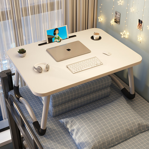 床上书桌笔记本电脑桌支架飘窗小桌子折叠桌宿舍上铺加高款懒人桌