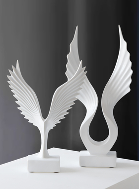 高档现代艺术抽象办公室样板间客厅摆设书房酒柜家居软装饰品摆件