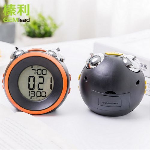 榛利电子led闹钟小学生可爱儿童床头夜光智能多功能创意小闹钟
