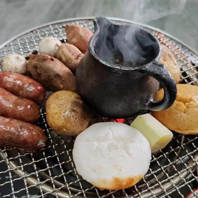 敬茶罐 烤茶 砂罐儿 约300ml/160ml  土陶 粗陶 纯手工