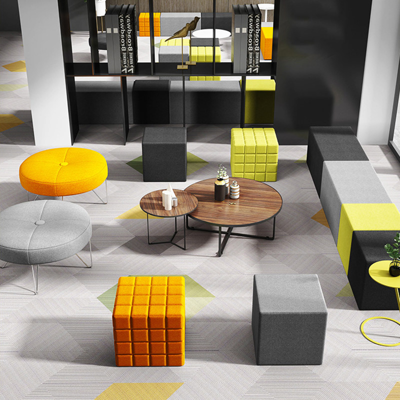 幼儿园公司办公室异形休息区大厅接待商务会客洽谈创意组合沙发凳,商业/办公家具,沙发,淘宝优惠券,粉丝福利购,淘宝优惠卷